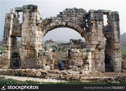 Old ruins of temple in Patara, Turkey