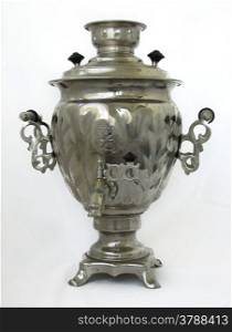 Old russian samovar. old russian samovar isolated on a white background