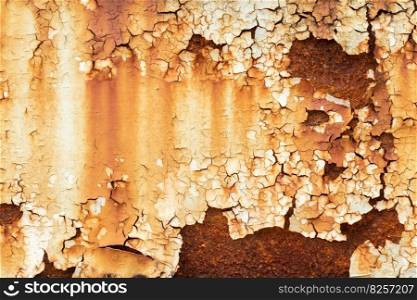 Old rust metal panel dirty crack paint grunge texture for background