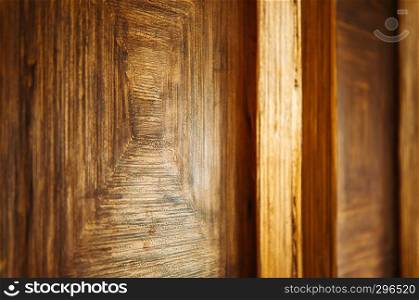 Old rustic vintage wood texture surface close up detail, Golden brown oak coloured wood background.