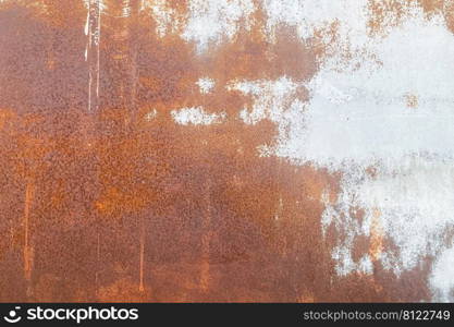 Old rusty and stain grungy wall texture and background