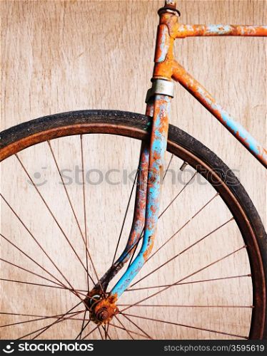 Old rusty bicycle
