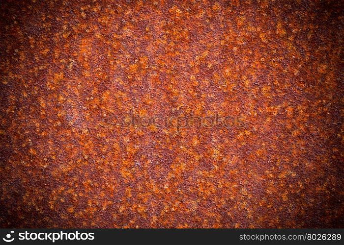 Old rusty metal plate for background texture