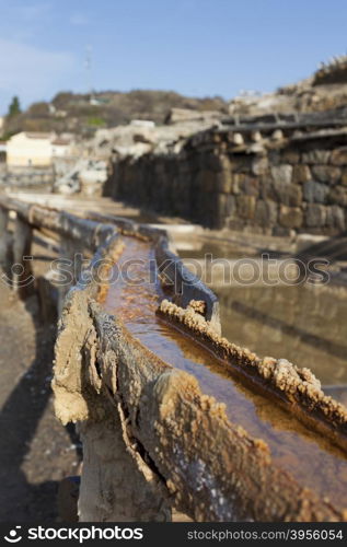 Old salt flats, Anana, Alava, Basque Country, Spain