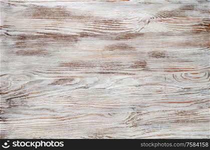 Old shabby and painted wood texture. White grunge wood background