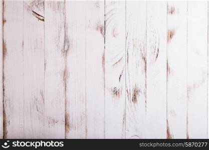 Old shabby white wooden wall for design