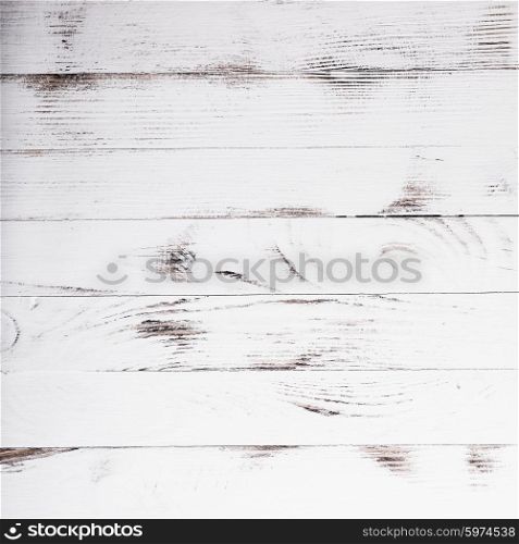 Old shabby white wooden wall for design. The Wooden wall