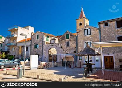 Old stone architecture of town Pirovac, Dalmatia, Croatia