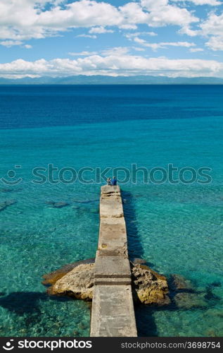 Old Stone Dock in Mallorca, Spain