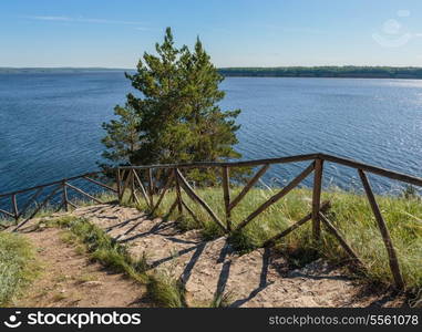 old stone stairs on a hill