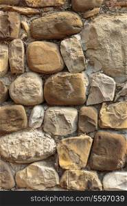 old stone wall, close-up
