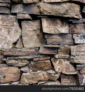 old stone wall. pattern of decorative slate stone wall surface. Abstract background of stone wall texture