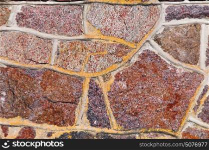 Old stone wall rustic texture background. Brown retro stone wall background. Brick rock texture