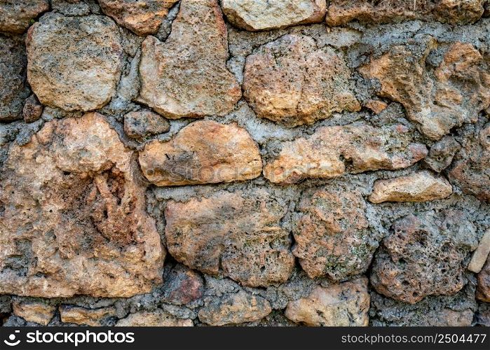 Old Stone Wall Texture. Brick Background