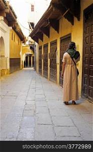 Old street in Fes Morocco