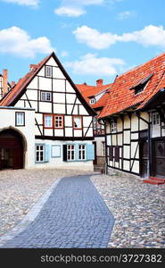 Old street in Quedlinburg, Germany