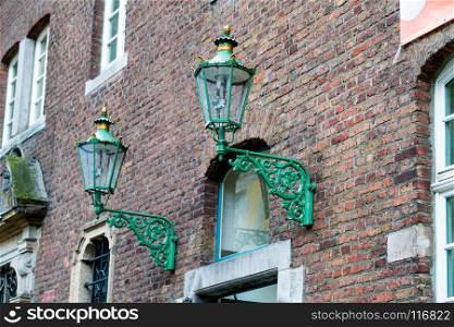 old street light. Street lamps