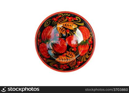 Old style bowl with paintings