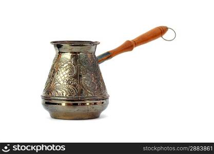 Old style coffee pot isolated