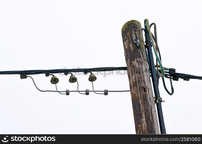 old telephone mast. alter Telefonmasten