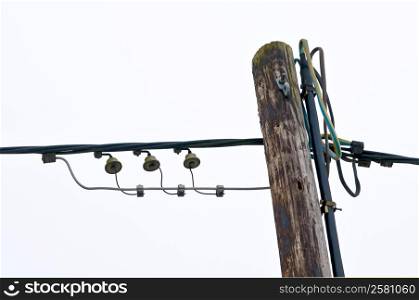 old telephone mast. alter Telefonmasten