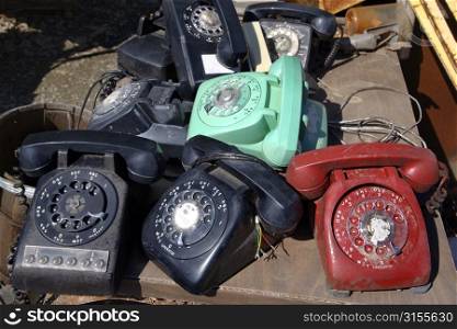 Old telephones