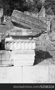 old temple and theatre in arykanda antalya turkey asia sky and ruins