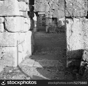 old temple and theatre in arykanda antalya turkey asia sky and ruins