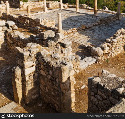 old temple and theatre in arykanda antalya turkey asia sky and ruins