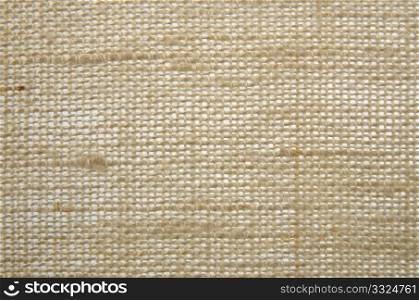 Old texture canvas fabric background.