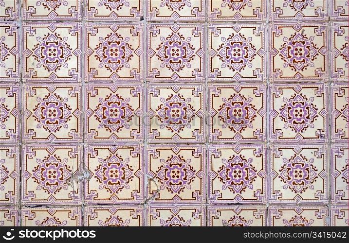Old tiles background, abstract pattern.