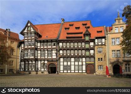 Old timbered houses in Braunschweig, Germany&#xA;