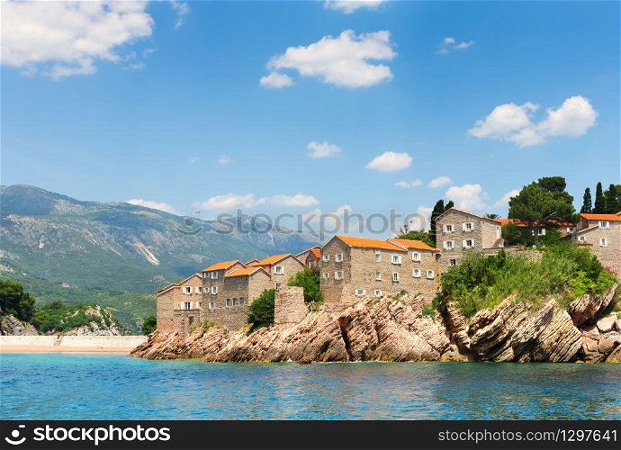 Old town at coast of Adriatic