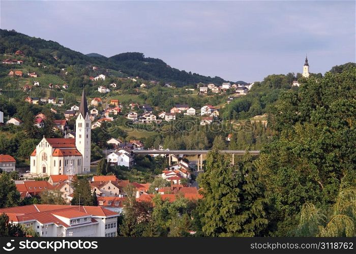 Old town Krapina in Croatian Zagorje, Croatia