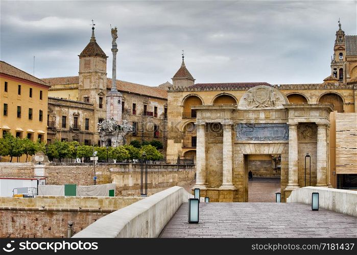 Old Town of Cordoba historic architecture in Spain, Andalusia region.