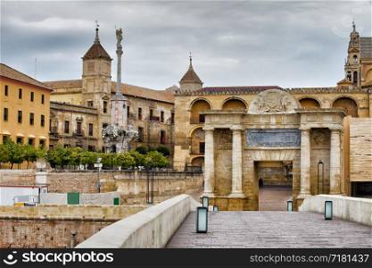 Old Town of Cordoba historic architecture in Spain, Andalusia region.