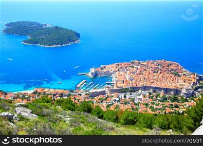 Old town of Dubrovnik and Lokrum island, Croatia