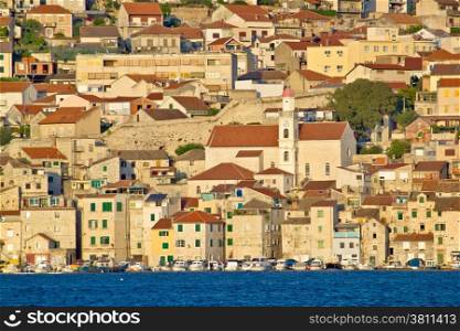 Old town of Sibenik waterfront in Dalmatia, Croatia