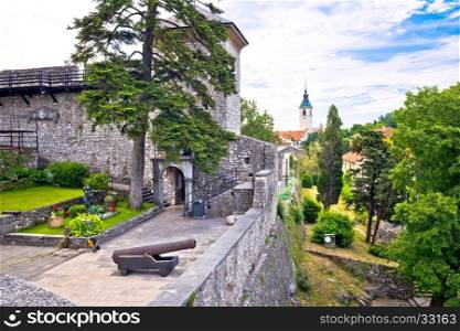 Old town of Trsat near Rijeka landmarks view, Primorje region of Croatia