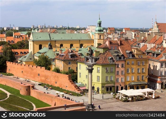 Old Town (Polish: Stare Miasto, Starowka) historic architecture in the city of Warsaw, Poland