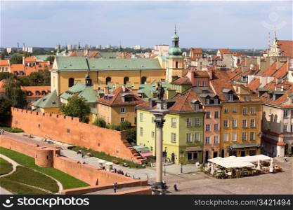Old Town (Polish: Stare Miasto, Starowka) historic architecture in the city of Warsaw, Poland