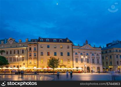 Old town square in Krakow, Poland &#xA;