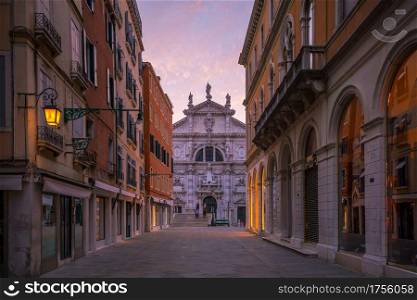 Old town Vanice at twilight in Italy