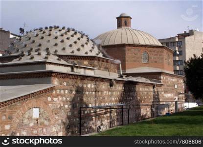 Old turkish hamam in Manisa, Turkey