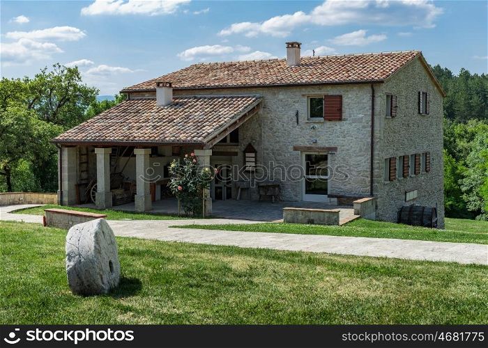 Old Tuscan farmhouse in Italy