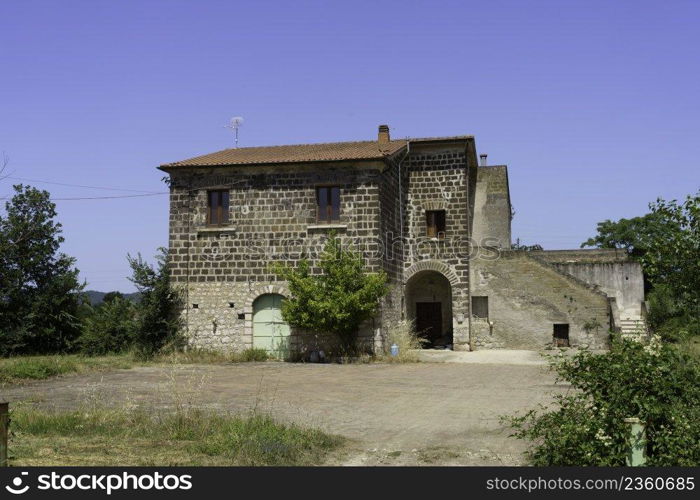 Old typical country house near Telese Terme, in Benevento province, C&ania, Italy, at summer