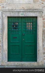 Old typical Portuguese door.