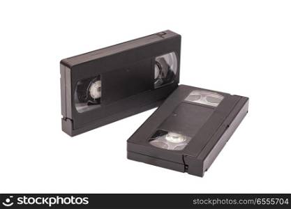 Old vhs video cassettes
