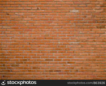 Old vintage red brick wall texture background