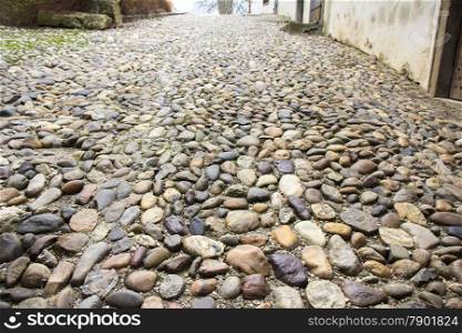 Old vintage stone road of Ptuj, Slovenia